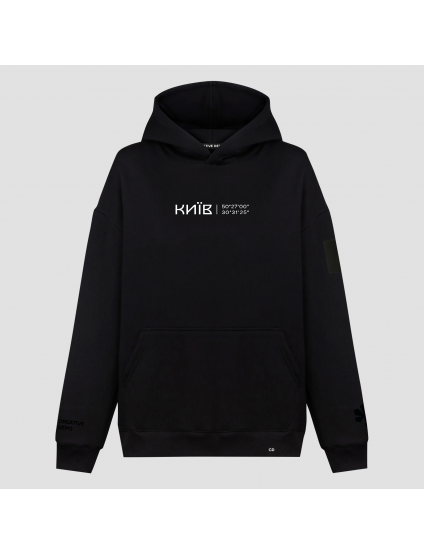 Картинка Худі "Координати Києва" чорне